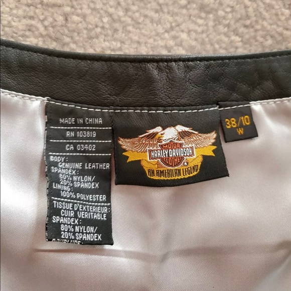 HARLEY DAVIDSON LEATHER STUDDED HALTER BUSTIER - Picture 9 of 12